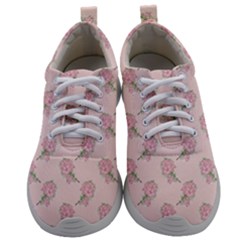 Flowers Bloom Blossom Pastel Pink Pattern Mens Athletic Shoes by Jancukart