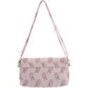 Flowers Bloom Blossom Pastel Pink Pattern Removable Strap Clutch Bag View2