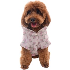 Flowers Bloom Blossom Pastel Pink Pattern Dog Coat by Jancukart