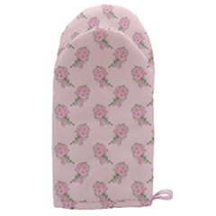 Flowers Bloom Blossom Pastel Pink Pattern Microwave Oven Glove