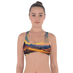 Ai Generated Surrealist Fantasy Dream Moon Space Got No Strings Sports Bra