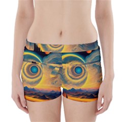 Ai Generated Surrealist Fantasy Dream Moon Space Boyleg Bikini Wrap Bottoms by Jancukart