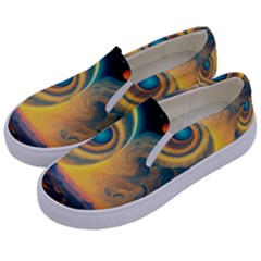 Ai Generated Surrealist Fantasy Dream Moon Space Kids  Canvas Slip Ons