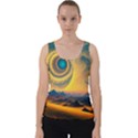 Ai Generated Surrealist Fantasy Dream Moon Space Velvet Tank Top View1