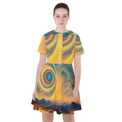 Ai Generated Surrealist Fantasy Dream Moon Space Sailor Dress by Jancukart