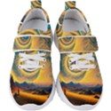 Ai Generated Surrealist Fantasy Dream Moon Space Kids  Velcro Strap Shoes View1