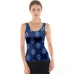 Background Microchips Graphic Beautiful Wallpaper Tank Top