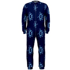 Background Microchips Graphic Beautiful Wallpaper Onepiece Jumpsuit (men)