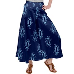 Background Microchips Graphic Beautiful Wallpaper Women s Satin Palazzo Pants