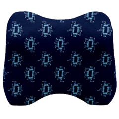 Background Microchips Graphic Beautiful Wallpaper Velour Head Support Cushion