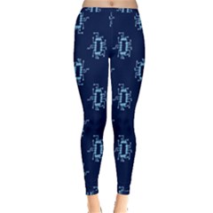 Background Microchips Graphic Beautiful Wallpaper Inside Out Leggings