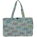 Bicycle Bikes Pattern Ride Wheel Cycle Icon Canvas Work Bag View1