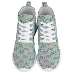 Bicycle Bikes Pattern Ride Wheel Cycle Icon Women s Lightweight High Top Sneakers