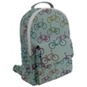 Bicycle Bikes Pattern Ride Wheel Cycle Icon Flap Pocket Backpack (Large) View2