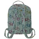 Bicycle Bikes Pattern Ride Wheel Cycle Icon Flap Pocket Backpack (Large) View3