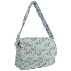 Bicycle Bikes Pattern Ride Wheel Cycle Icon Courier Bag by Jancukart