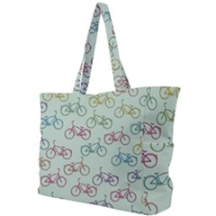 Bicycle Bikes Pattern Ride Wheel Cycle Icon Simple Shoulder Bag by Jancukart