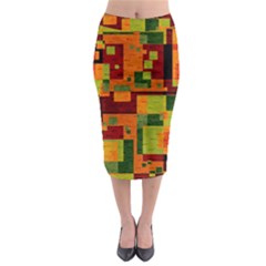 Background Graphic Beautiful Wallpaper Midi Pencil Skirt