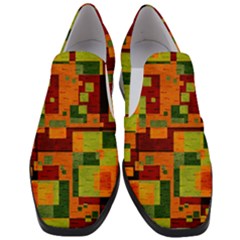 Background Graphic Beautiful Wallpaper Women Slip On Heel Loafers