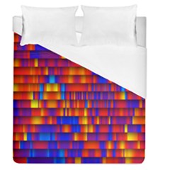 Geometric Pattern Colorful Fluorescent Background Duvet Cover (queen Size)