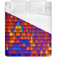 Geometric Pattern Colorful Fluorescent Background Duvet Cover (california King Size)