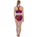 Geometric Pattern Colorful Fluorescent Background Racer Back Bikini Set View2