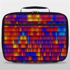 Geometric Pattern Colorful Fluorescent Background Full Print Lunch Bag