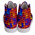 Geometric Pattern Colorful Fluorescent Background Men s Hi-Top Skate Sneakers View4