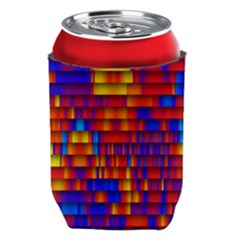 Geometric Pattern Colorful Fluorescent Background Can Holder