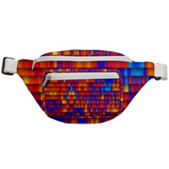 Geometric Pattern Colorful Fluorescent Background Fanny Pack by Jancukart