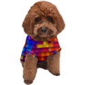 Geometric Pattern Colorful Fluorescent Background Dog T-Shirt View1