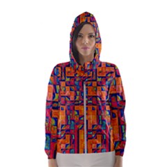 Background Graphic Beautiful Wallpaper Art Abstract Women s Hooded Windbreaker