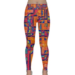 Background Graphic Beautiful Wallpaper Art Abstract Classic Yoga Leggings