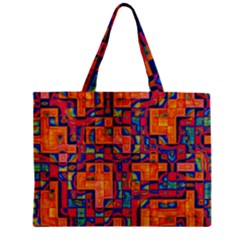 Background Graphic Beautiful Wallpaper Art Abstract Zipper Mini Tote Bag by Jancukart