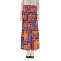 Background Graphic Beautiful Wallpaper Art Abstract Full Length Maxi Skirt by Jancukart