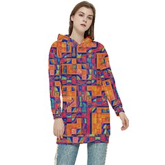 Background Graphic Beautiful Wallpaper Art Abstract Women s Long Oversized Pullover Hoodie