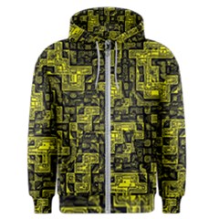 Background Graphic Beautiful Wallpaper Yellow Men s Zipper Hoodie