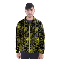 Background Graphic Beautiful Wallpaper Yellow Men s Windbreaker