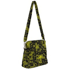 Background Graphic Beautiful Wallpaper Yellow Zipper Messenger Bag