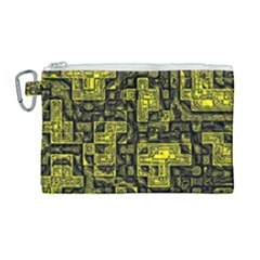 Background Graphic Beautiful Wallpaper Yellow Canvas Cosmetic Bag (large) by Jancukart