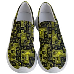 Background Graphic Beautiful Wallpaper Yellow Women s Lightweight Slip Ons