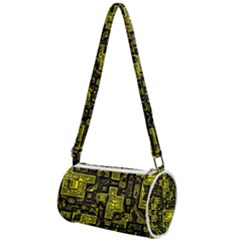 Background Graphic Beautiful Wallpaper Yellow Mini Cylinder Bag by Jancukart