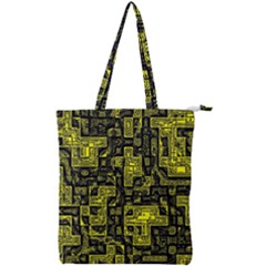 Background Graphic Beautiful Wallpaper Yellow Double Zip Up Tote Bag