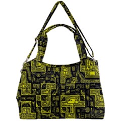 Background Graphic Beautiful Wallpaper Yellow Double Compartment Shoulder Bag by Jancukart