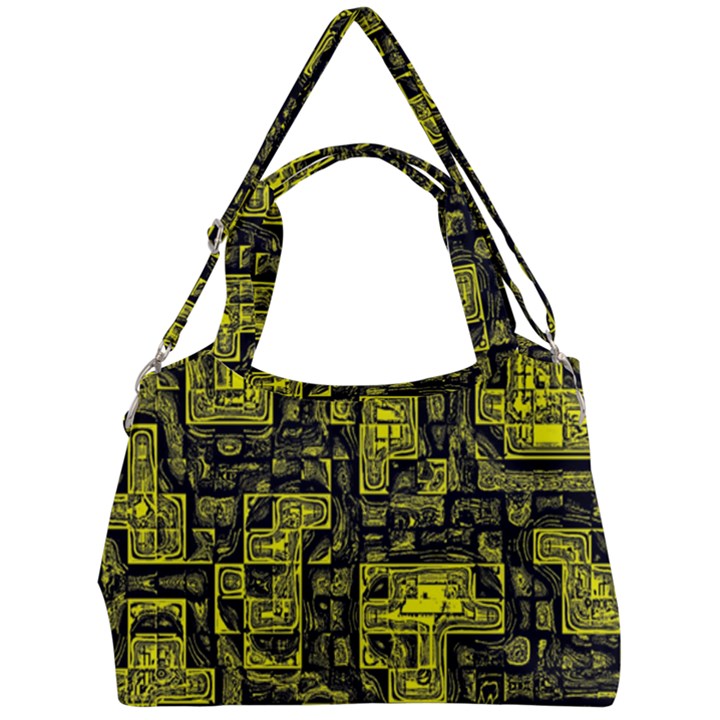 Background Graphic Beautiful Wallpaper Yellow Double Compartment Shoulder Bag