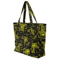 Background Graphic Beautiful Wallpaper Yellow Zip Up Canvas Bag by Jancukart