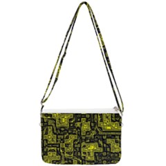 Background Graphic Beautiful Wallpaper Yellow Double Gusset Crossbody Bag by Jancukart