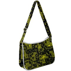 Background Graphic Beautiful Wallpaper Yellow Zip Up Shoulder Bag by Jancukart