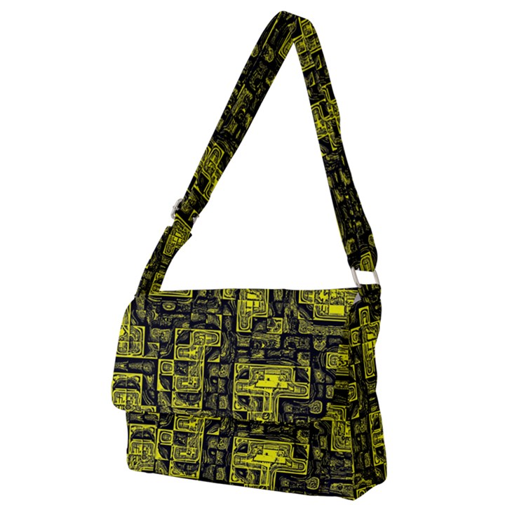 Background Graphic Beautiful Wallpaper Yellow Full Print Messenger Bag (L)