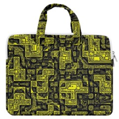 Background Graphic Beautiful Wallpaper Yellow Macbook Pro 16  Double Pocket Laptop Bag 